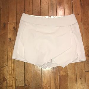 White envelope skort